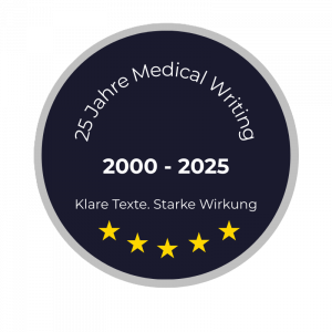 25 Jahre Medical Writing-5 Sterne_ohne